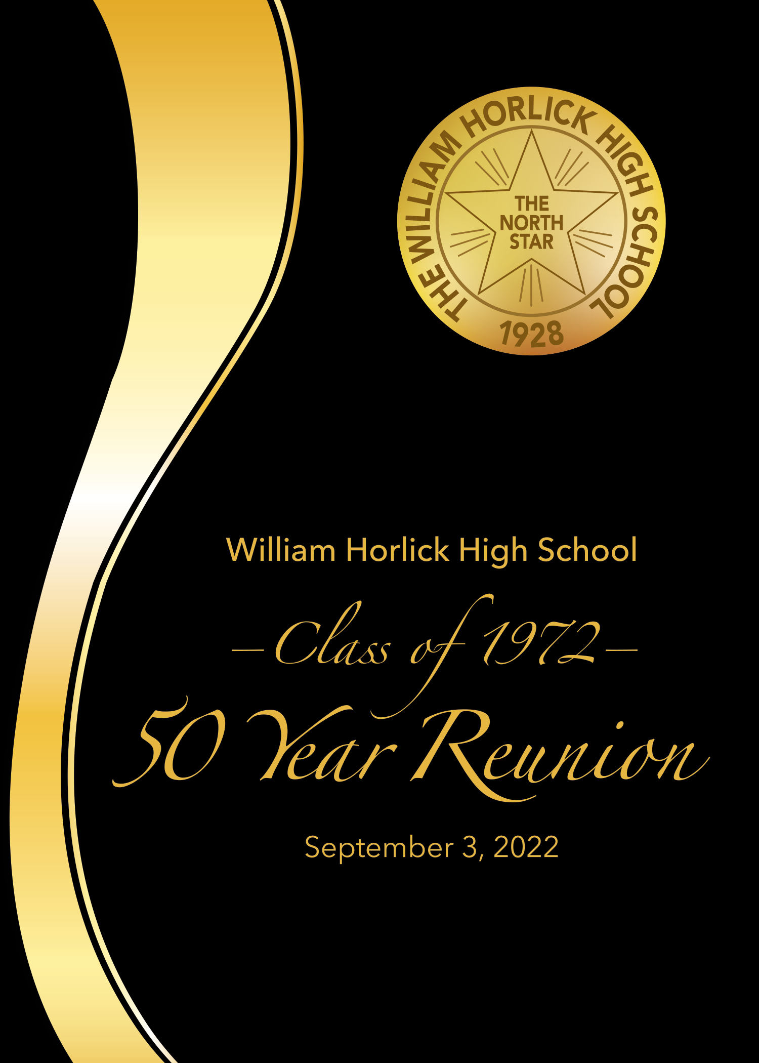 50th reunion invitation, front